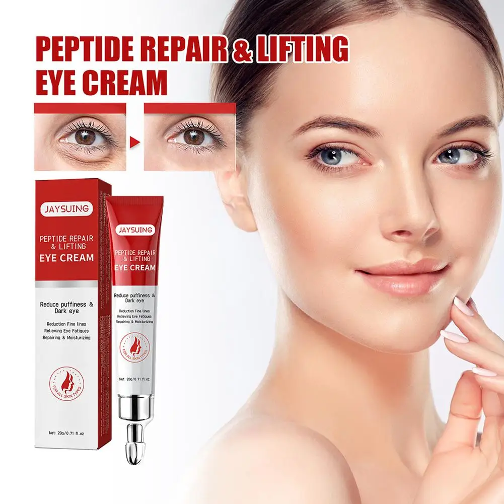 Sérum anti-cernes pour les yeux, crème hydratante pour les yeux, réparation des peptides, blanchiment des yeux, déformable, fermeté, beauté, O6d2