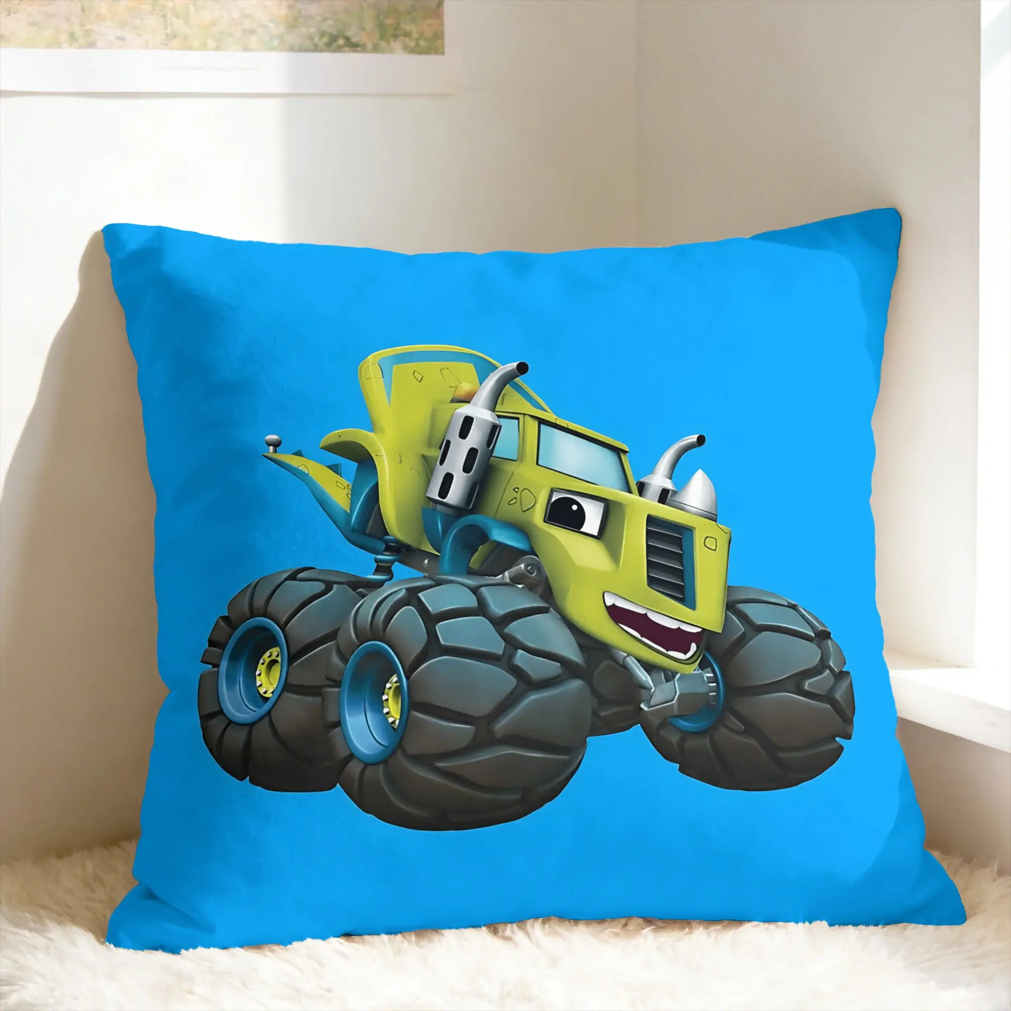 Pillow Case B-Blaze and the Monster M-Machines Comfy  Pillow Cover For Sofa Home Decoration Fashion Pillowcases