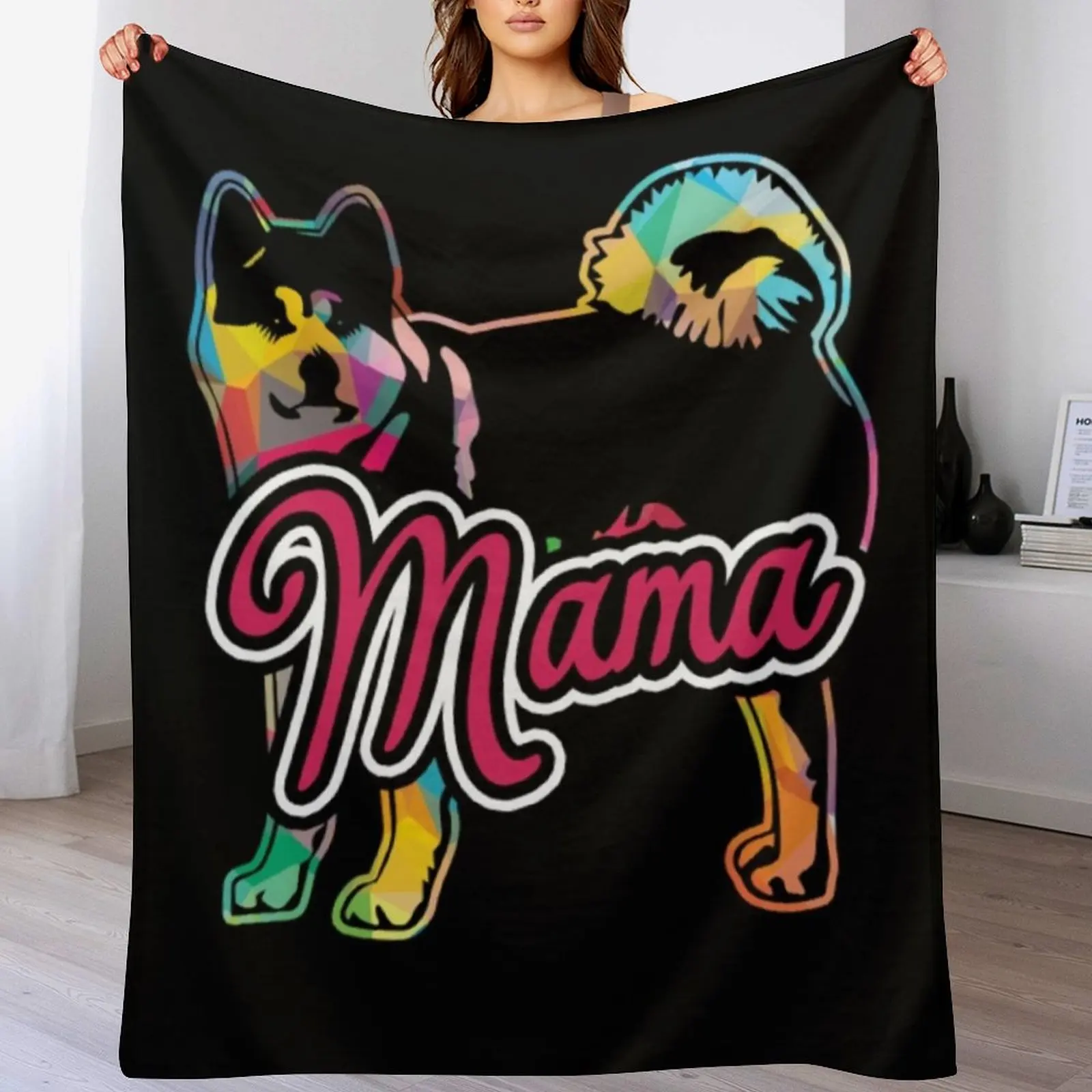 

Akita Shirt Akita Mama Throw Blanket Lightweight Warm Blanket for Travel Camping