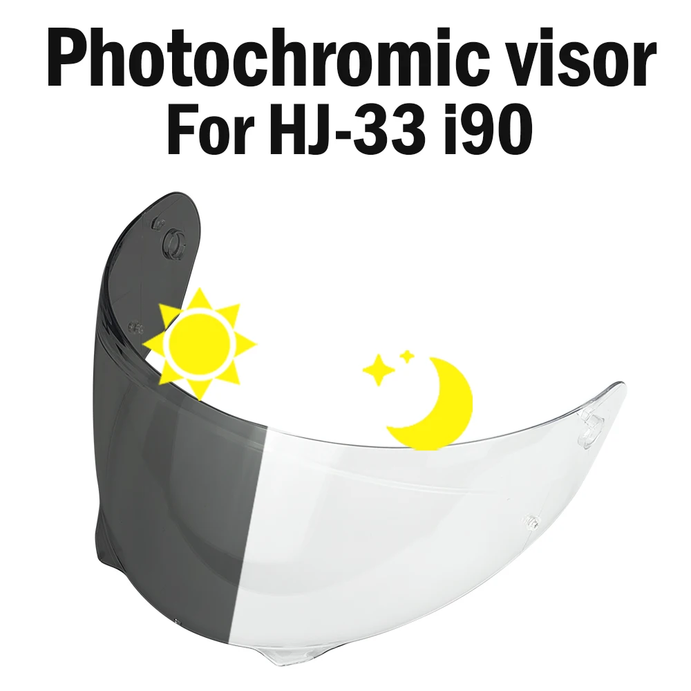 Visera fotocromática HJ33 i90, accesorios Para motocicleta, visera compacta ST Para Casco de motocicleta, protector solar, Casco Para Moto Visera