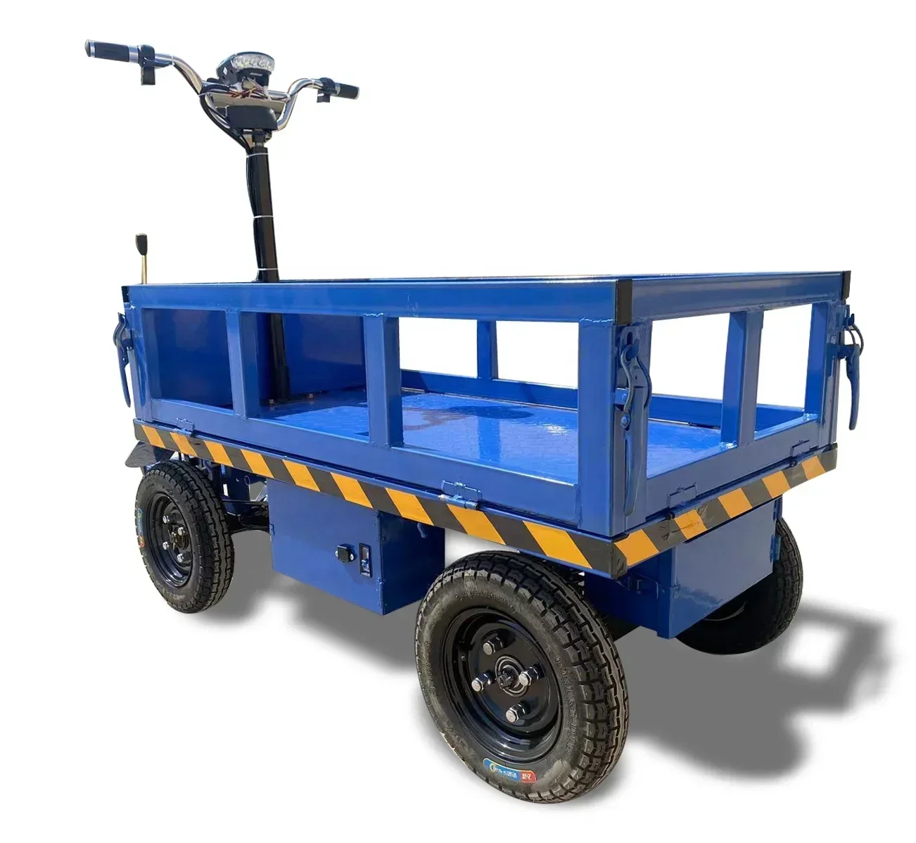 Four wheels 1000kg electric transport cart electric trolley electric flatbed truck for short distance transport Hot sales