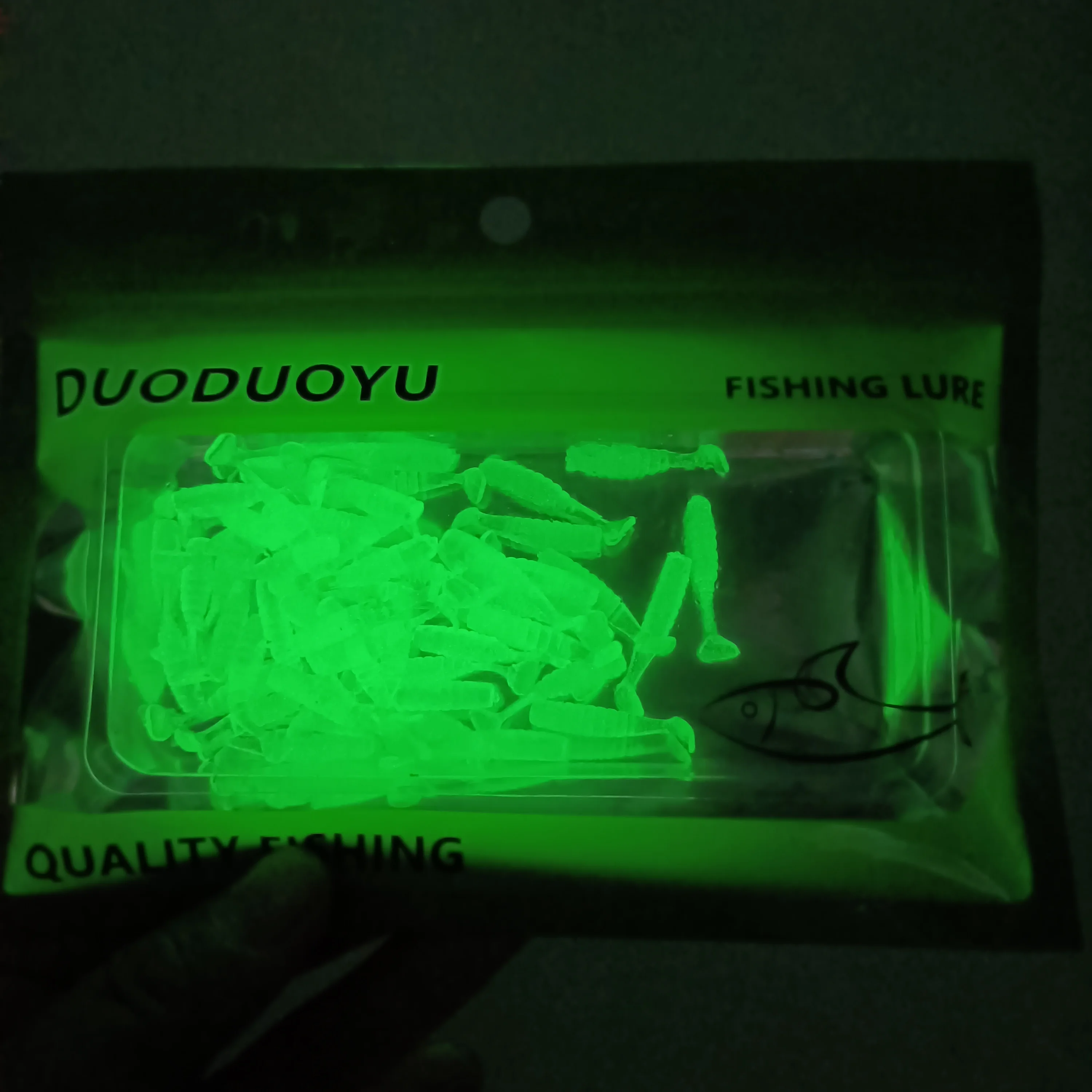 DUODUOYU 50PCS Kleine angeln paddel schwanz weichen köder 25mm/35mm Isca Künstliche jig mini kleine fisch köder angeln multicolor Tackle – Detail 14