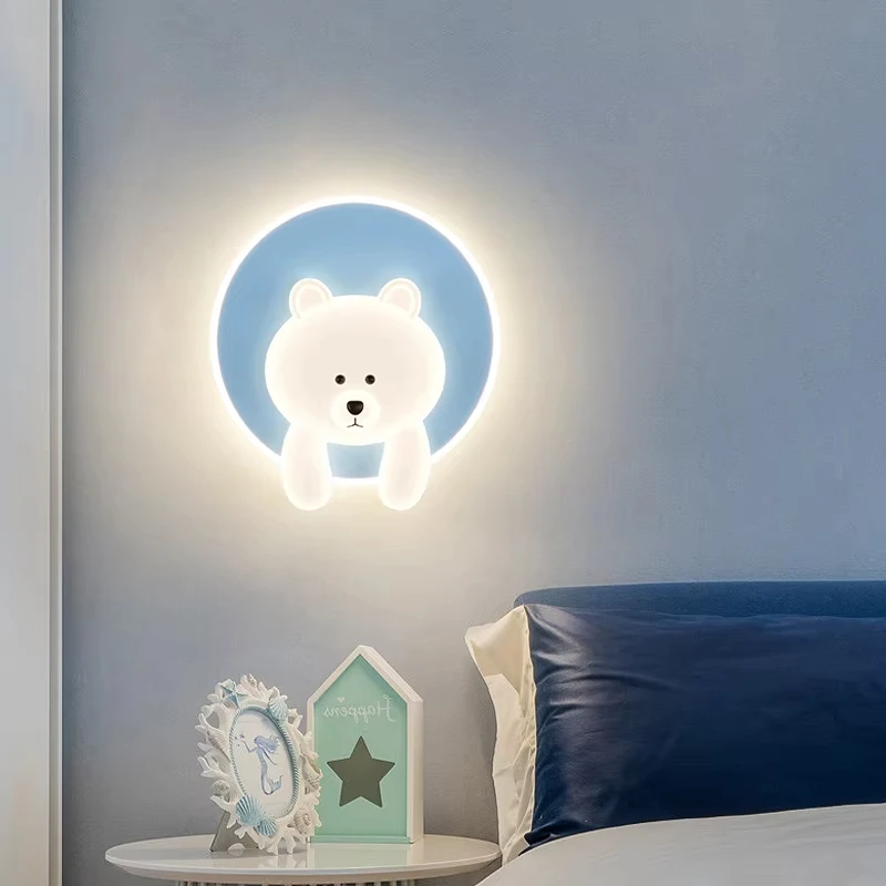 2026 الدب ضوء السقف كريم مصباح السقف لطيف LED الغيوم تركيبات الإضاءة المستديرة لغرف النوم غرفة الأطفال دراسة معلقة La