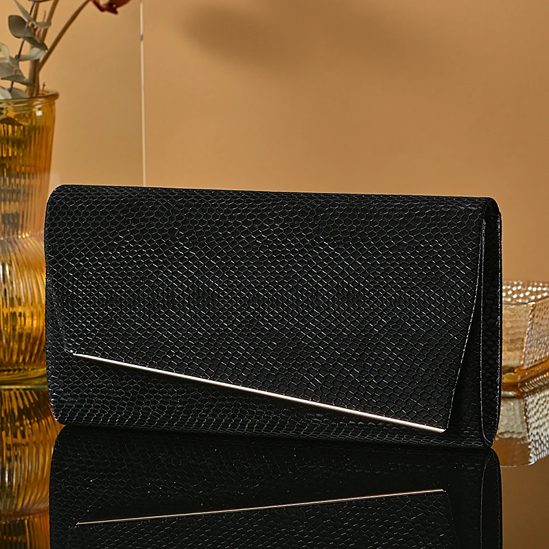 New elegant style PU dinner bag simple with chain crossbody drees bag Fashion Envelope Evening party bag Bride gift bag