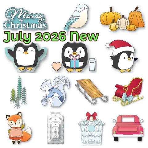 Birch Press Design July 2026 New Gift Penguin Dies Metal Cutting Dies for DIY Christmas Scrapbook Make Photo Handmade Decoration