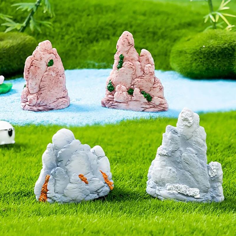 Mini Micro Landscape Simulation Rock Rockery Aquarium Fish Tank Decoration Bonsai Ornaments Fairy Garden Accessories Decoration