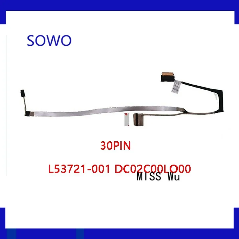 New genuine laptop LCD cable for HP 15s-dy 15s-gr 15s-du 15s-dw 15-gg 250 255 lenn-c139 30pin l53722-001 dc02c00lo00