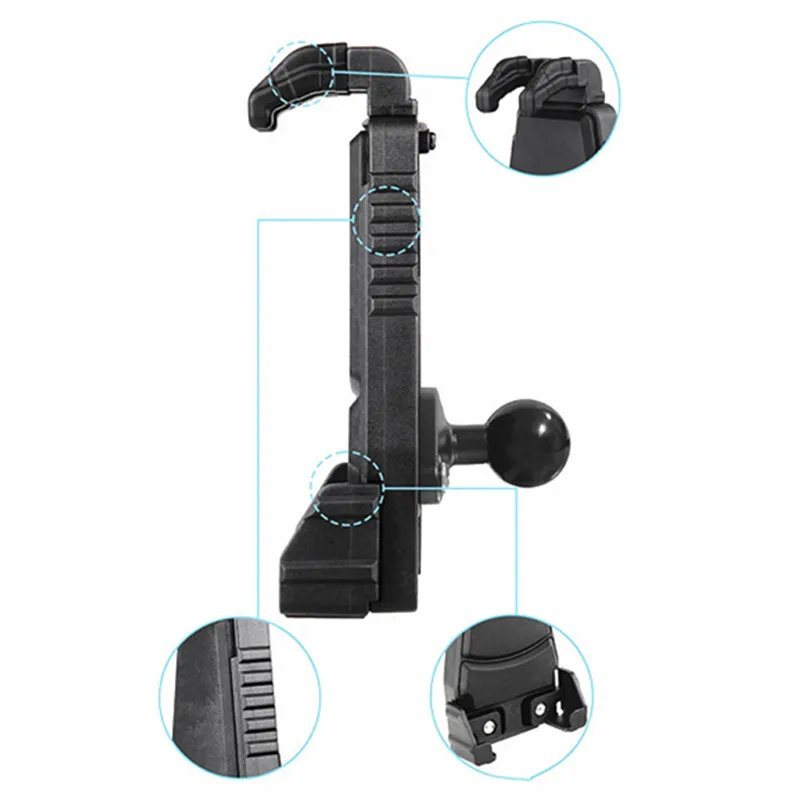 NEW With 1-Inch Ball /1.5inch Ball Universal Spring Loaded Cell Phone Cradle Holder for 4.3-6.8 inch Smartphones Samsung Xiaomi