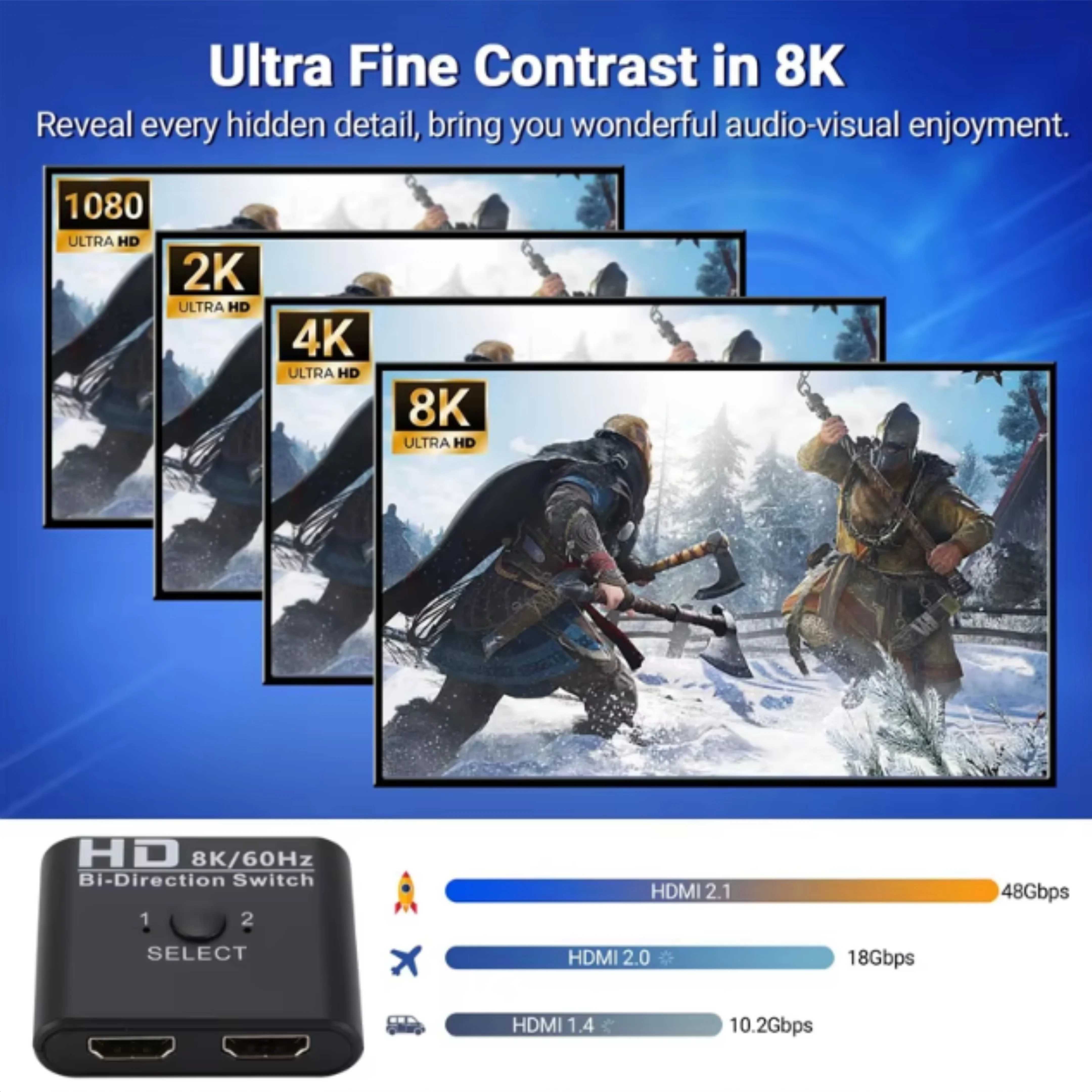 מפצל HDMI דו־כיווני, תמונה 6 מתוך 6