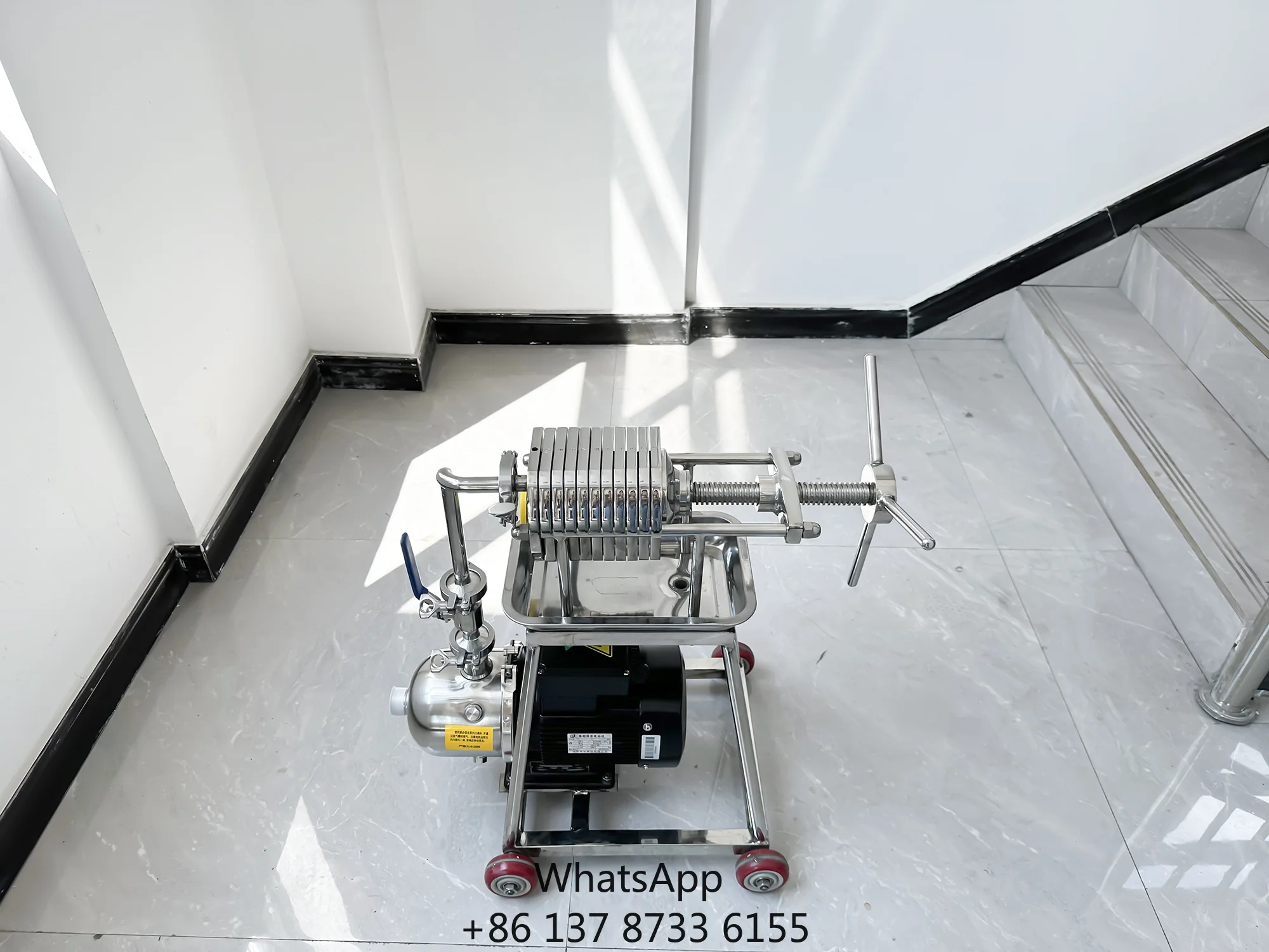Portable Stainless Steel Oil Filter Press BAS Series Crude Vegetable Oil Filter Machine