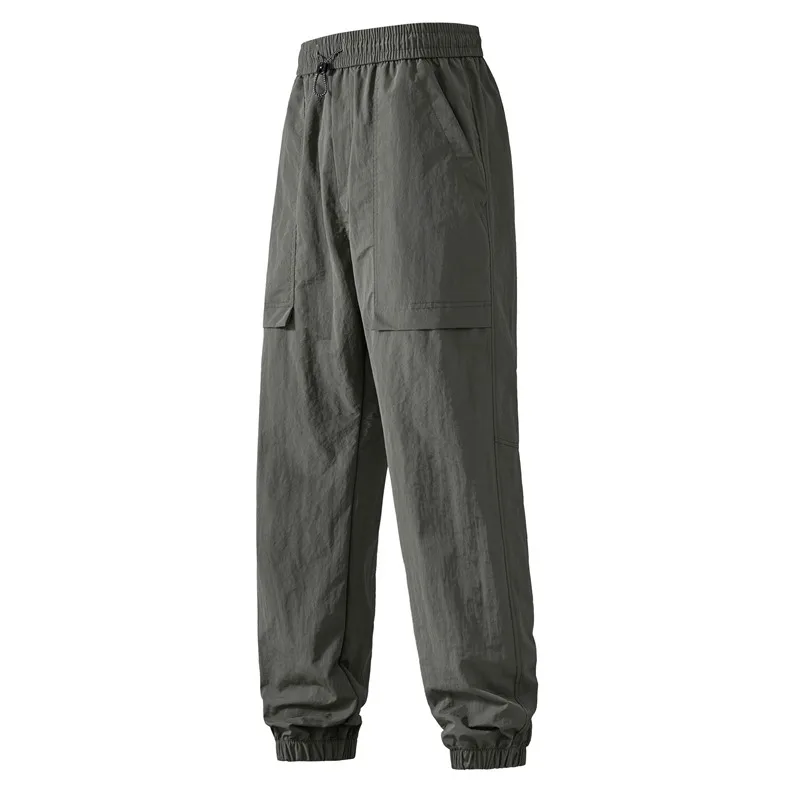 Men's Cargo Man Pants Spring Autumn Quick Drying Waterproof Breathable Side Pockets Gym Outdoor Sport Pants Ropa Hombre
