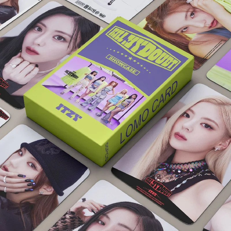 

55pcs/Set KPOP ITZY Lomo Card New Album KILL MY DOUBT HD Printed Photo Card High Quality Photocard LIA YEJI RYUJIN Fans Gift