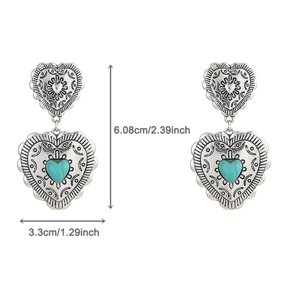 أخبار 2015 مجموعة عيد الحب الحب الخوخ شبه الكريمة الرجعية انخفاض الأقراط النساء الأزياء والمجوهرات الزينة