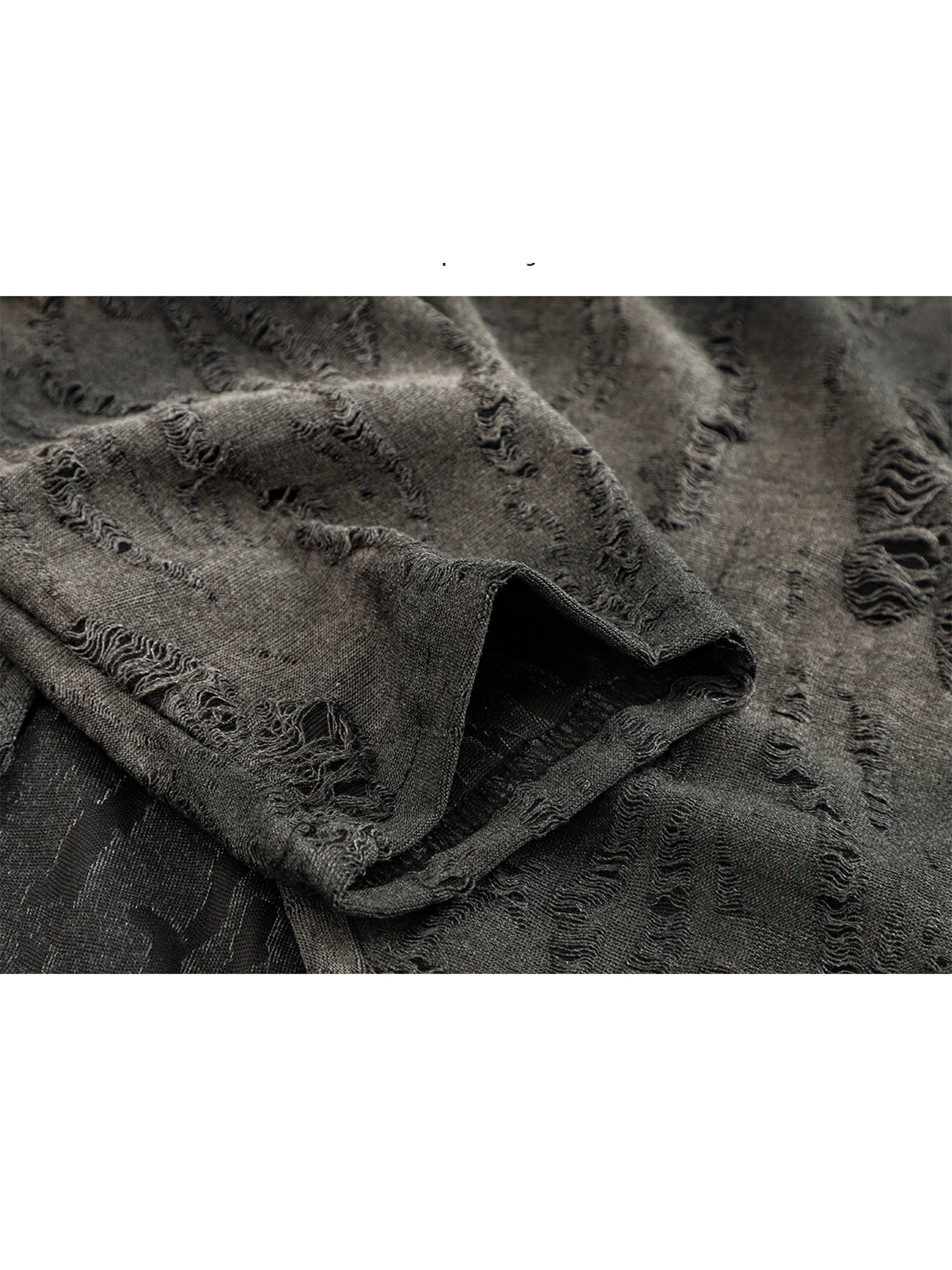 تي شيرت نسائي رمادي Y2k Gyaru تي شيرت عتيق جمالي Harajuku تي شيرت بأكمام طويلة غير متماثل ممزق تي شيرت 2000s ملابس الخريف