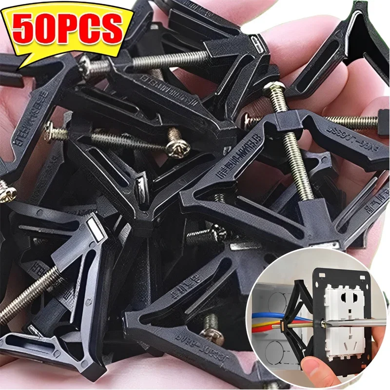 

50/1PC 86 Type Cassette Repairer Dark Box Sockets Bottom Repair Box Fixed Support Rod Switch Sockets Case Home Repair Tools