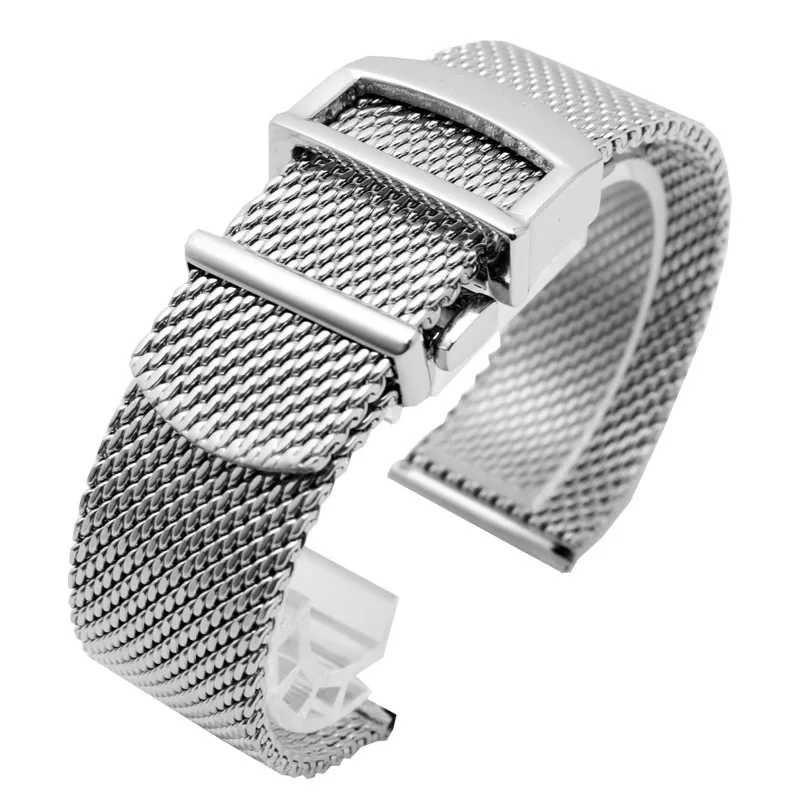 بديل لـ Universal Wave Fino Mesh Strap Milan Steel Strap Bay Fino356501 391033Steel Watch Chain 20mm 22mm