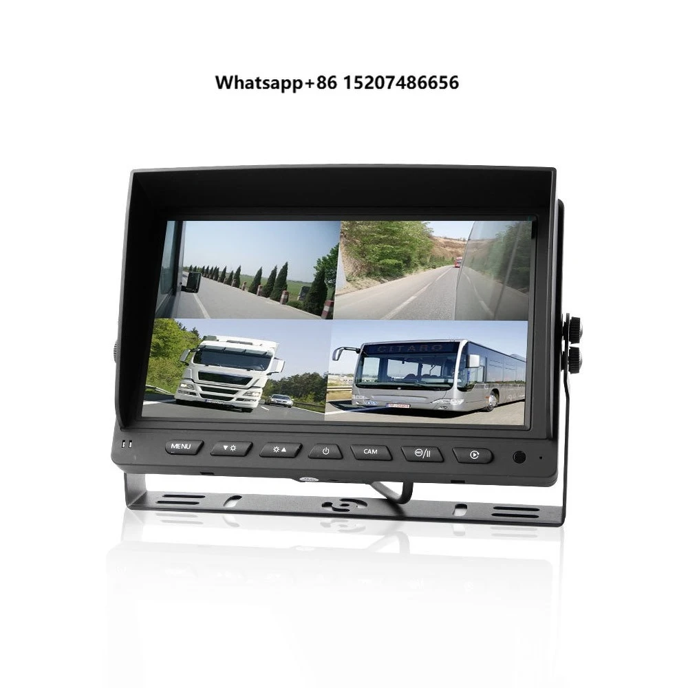 24V Interior Dashboard Digital Auto AHD 1080P TFT LCD Split Screen RGB Backup  Reversing Aid 9 Inch Car DVR