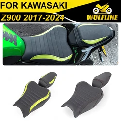 Wolf Line Motorcycle Driver Saddle Passenger Pillion Pad for Kawasaki Z900 2017-2024 2018 2019 2020 2021 2022 2023