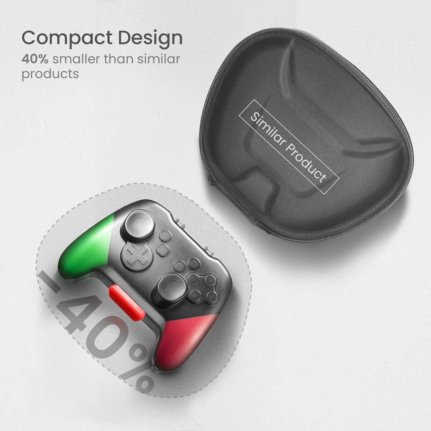 Custodia per controller Switch Pro, protezione per joystick con guscio rigido per Nintendo Switch OLED Pro, copertura protettiva per accessori remoti Switch