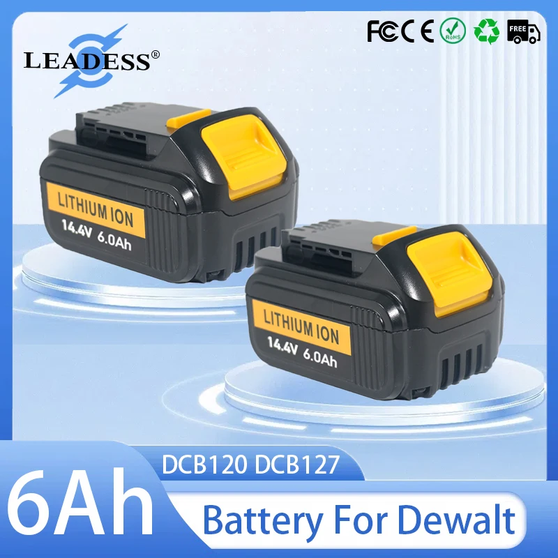 Original 12V 6000mAh Battery For Dewalt Rechargeable Battery DCB120 DCB127 DCB121 DCB119 DCR020-GB DCF815D2 Power Tools Battery