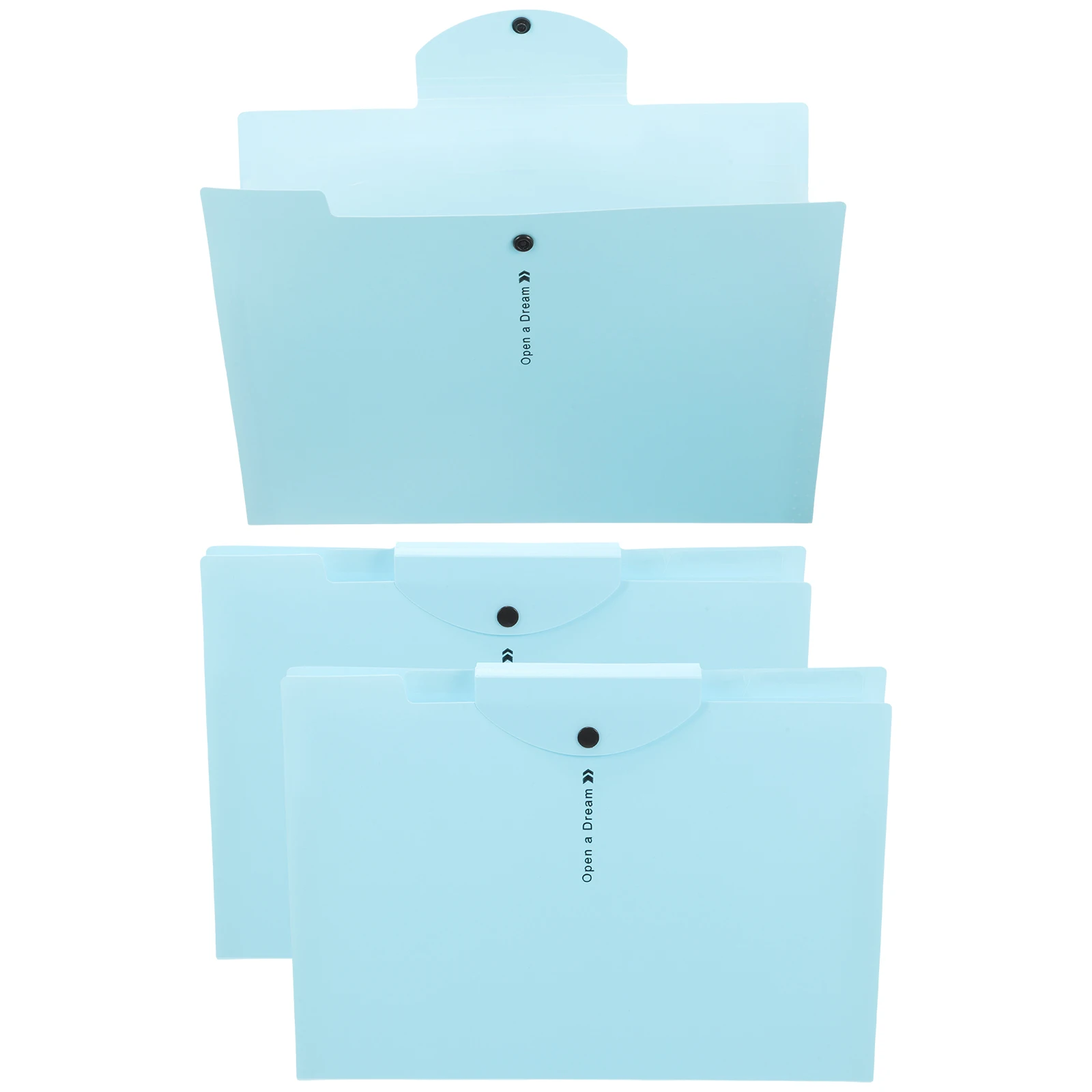 

3Pcs Fashion Business Office Folders Plastic File Holder Creative Paper Protector Creative Office Paper Folder Portable File Hol