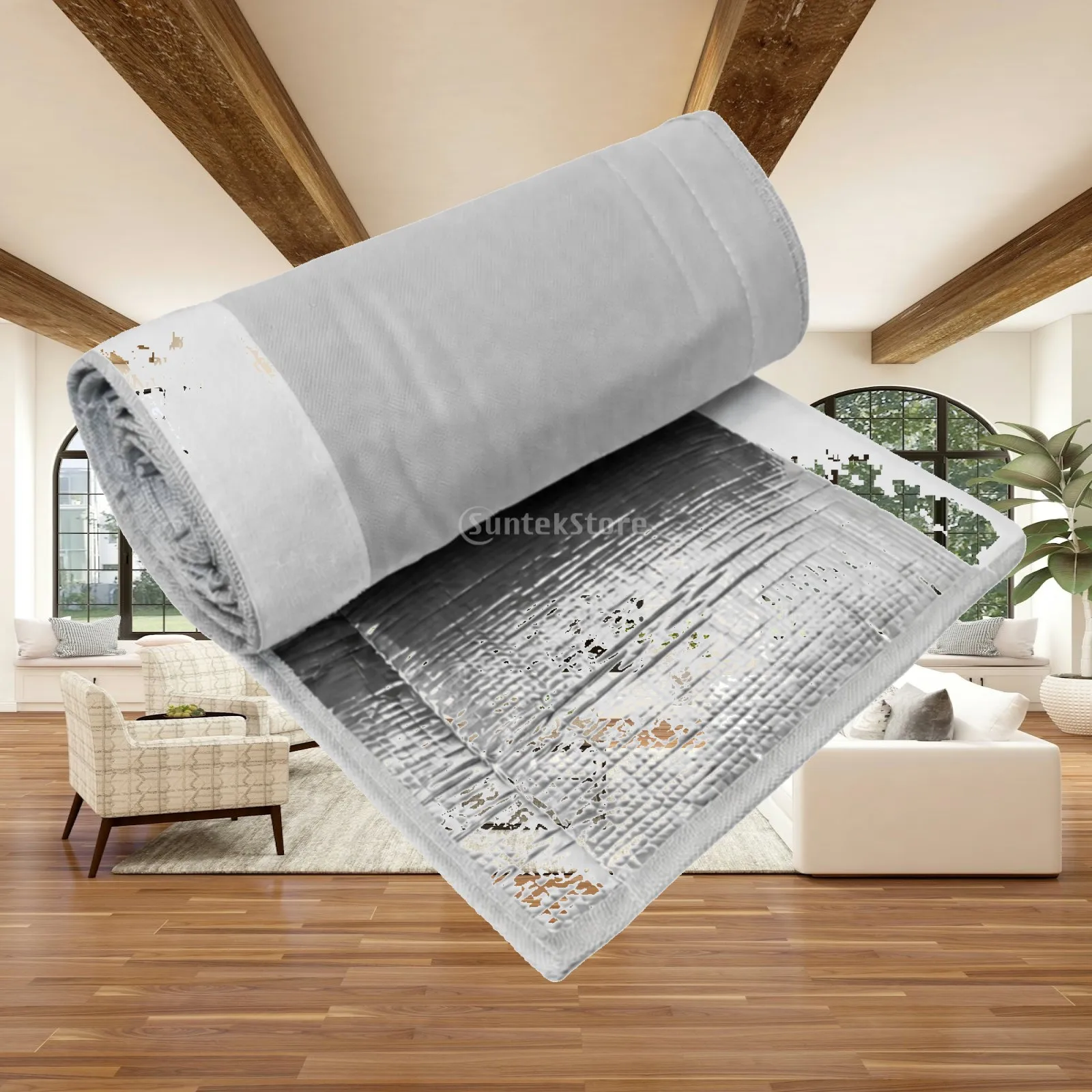 Universal HVAC Copper Pipe Cover Wrap for Outdoor AC Units Dust Sun Protection with Hook Loop Closure