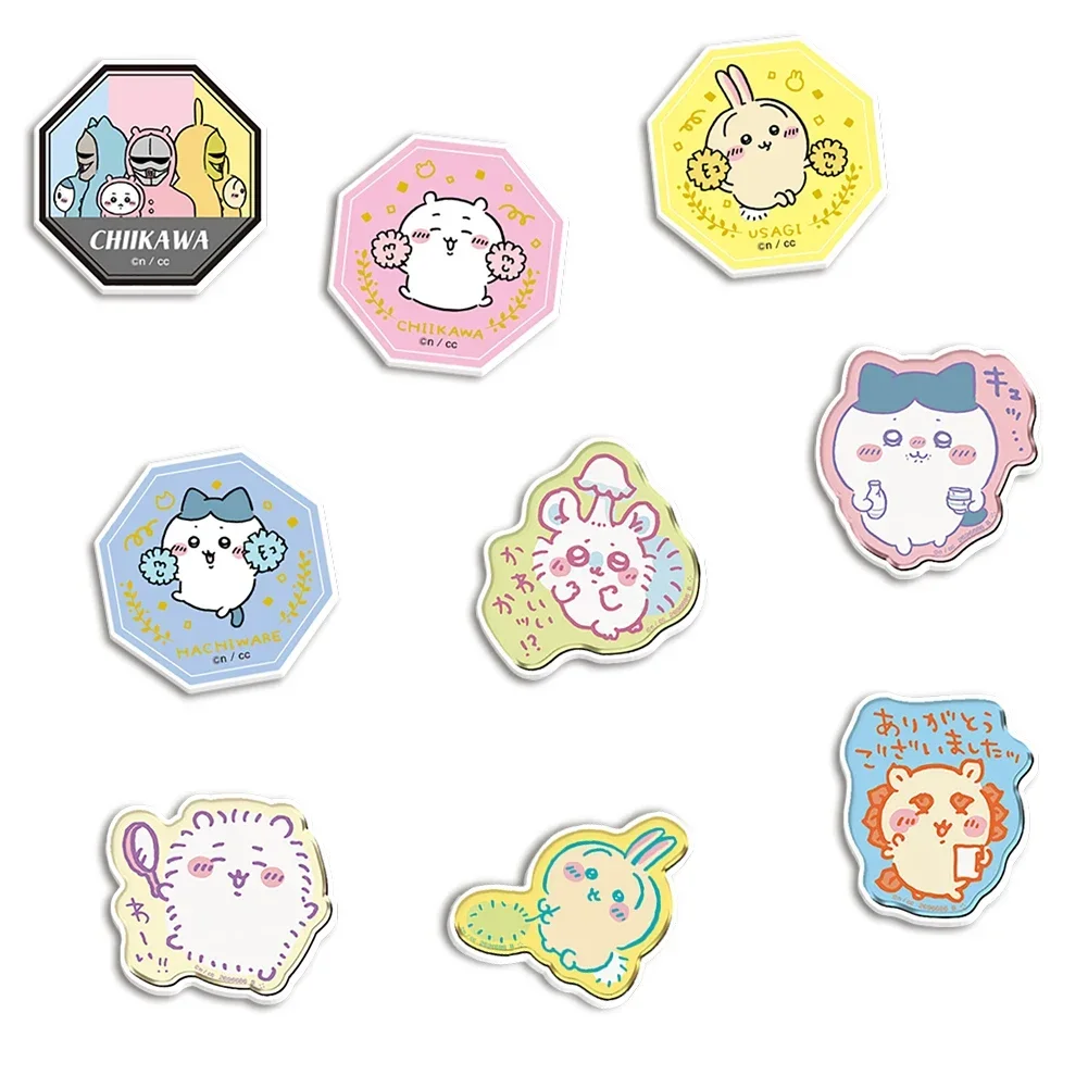 Japanische Sanrio Friends Klare Acryl-Glitzer-Acrylharz-Planar-Flatback für DIY-Telefonhülle, Haarschleife, Schlüsselanhänger, 10 Stück/Los