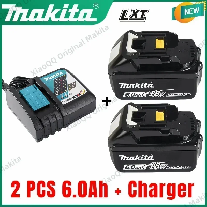 NEW original 18V 6.0Ah/5.0Ah/3.0Ah Rechargeable Battery with LED Indicator， for Makita 18v Battery BL1830b BL1860 BL1850b BL1840