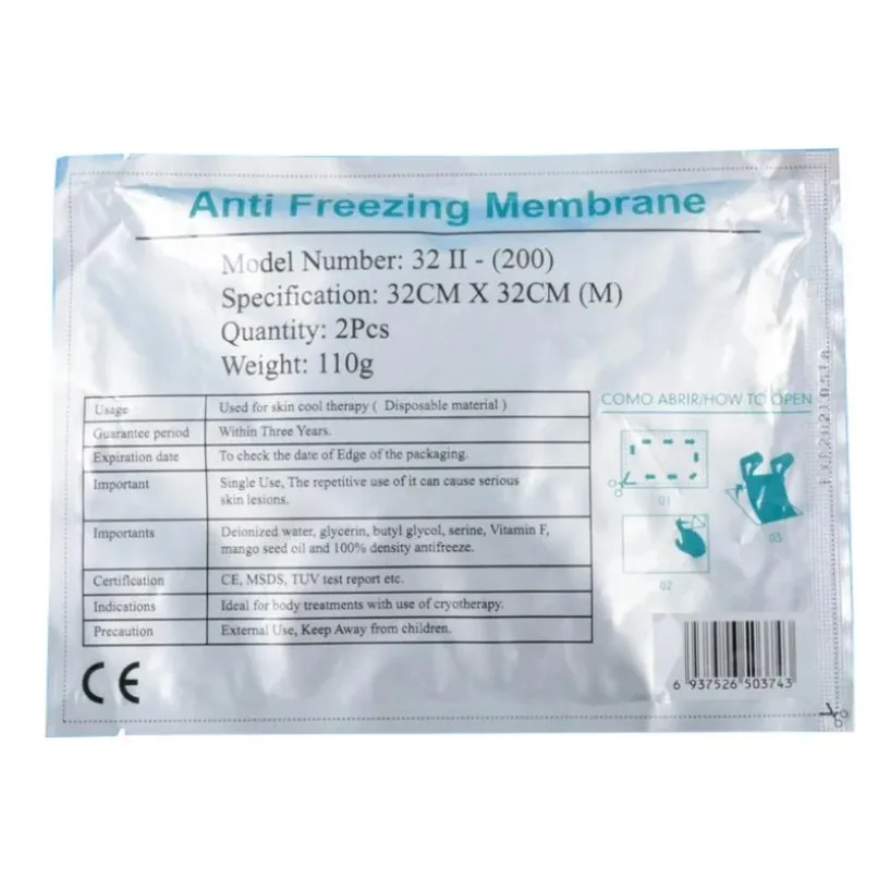 

Anti Freeze Membrane Machine Consumable Parts Cryo Therapy Cooling Gel Pad Fat Anti Freeze For Cold Weight Reduce Machine