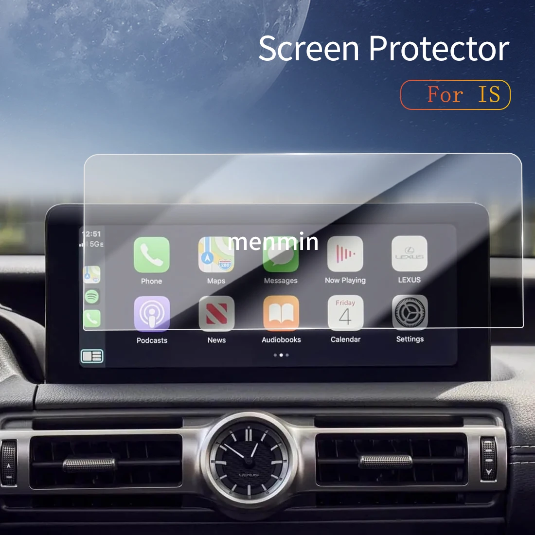 

Автомобильные наклейки Carplay Защитная пленка для экрана Dash из закаленного стекла Защитная пленка Diaplay Navigation Автоаксессуары для LEXUS IS 2025