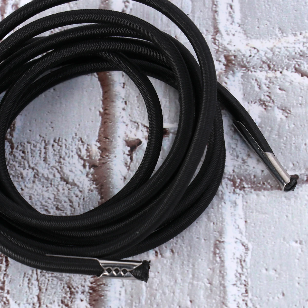 

4Pcs Rope Accessories Elastic Durable Rope for Chaise Longue Deck Chair Black Strong Stretchy Bearing Capacity