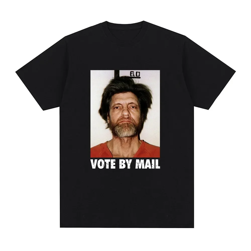 

Футболка мужская с графическим принтом «Vote By Mail», модная повседневная винтажная хлопковая тенниска в стиле Харадзюку, в стиле унисекс