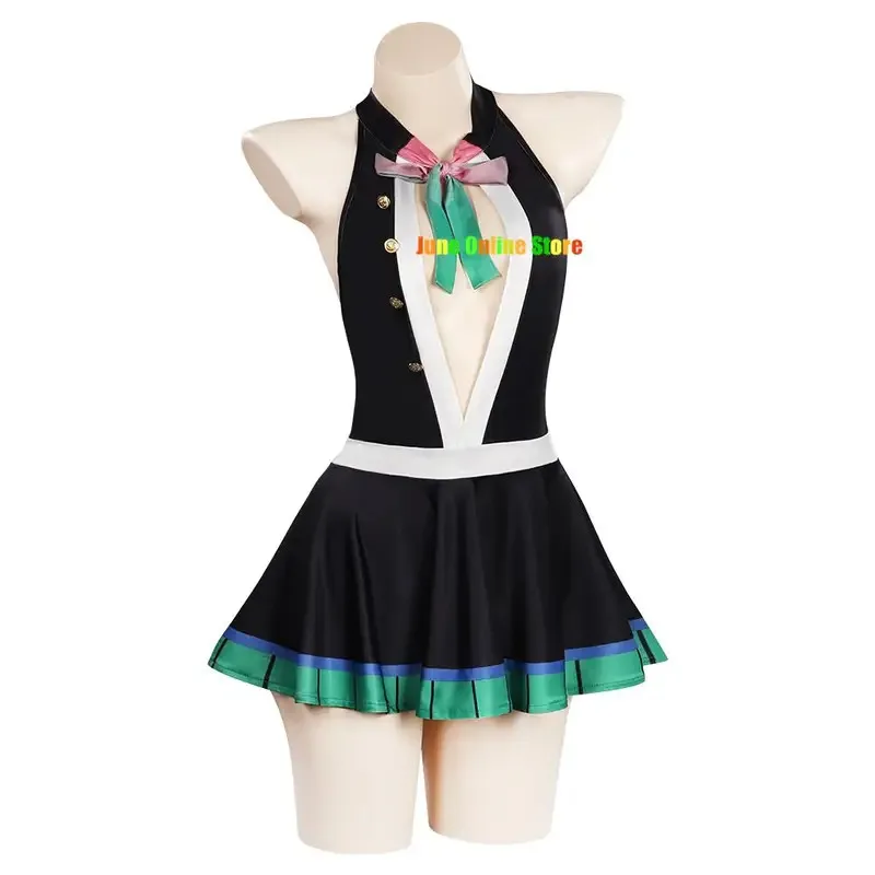 CyAnime Kanroji Mitsuri Cosplay Costume Swimwear Outfits Halloween Carnival Suit Costume