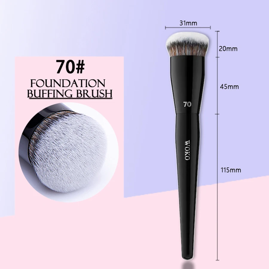 Pro 70 Big Foundation Brush Cream Foundation Makeup Brush Chubby Professional Synthetic Hair Face Contour Foundation Makeup Tool