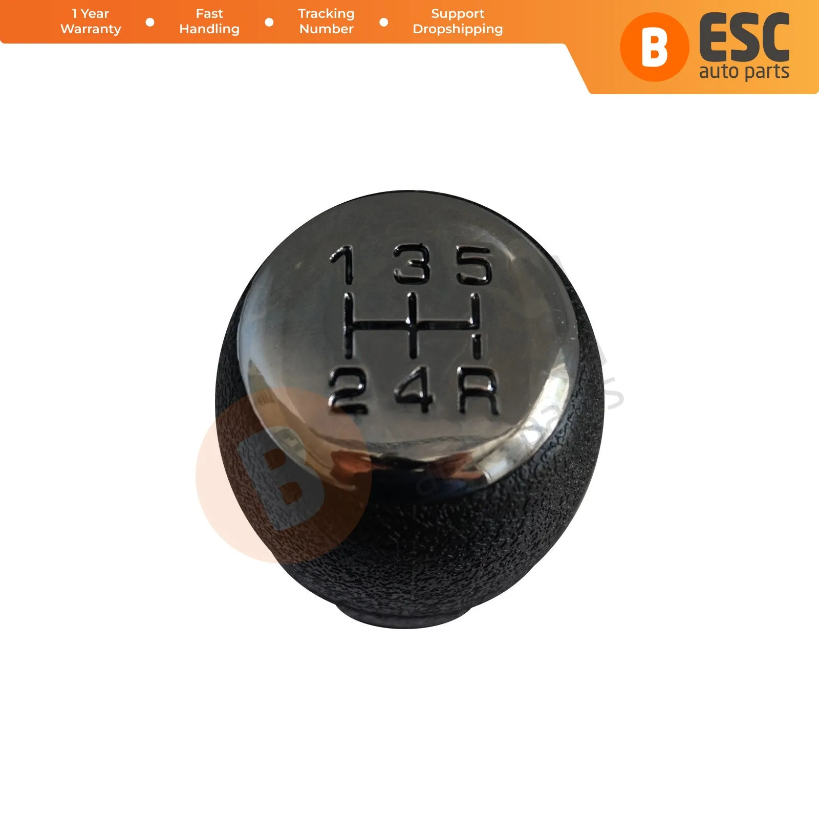 

ESC Auto Parts ESP661 5-Speed Gear Shift Stick Knob 2403.T9 Black Chrome For Peugeot Partner Citroen Berlingo Ship From Turkey