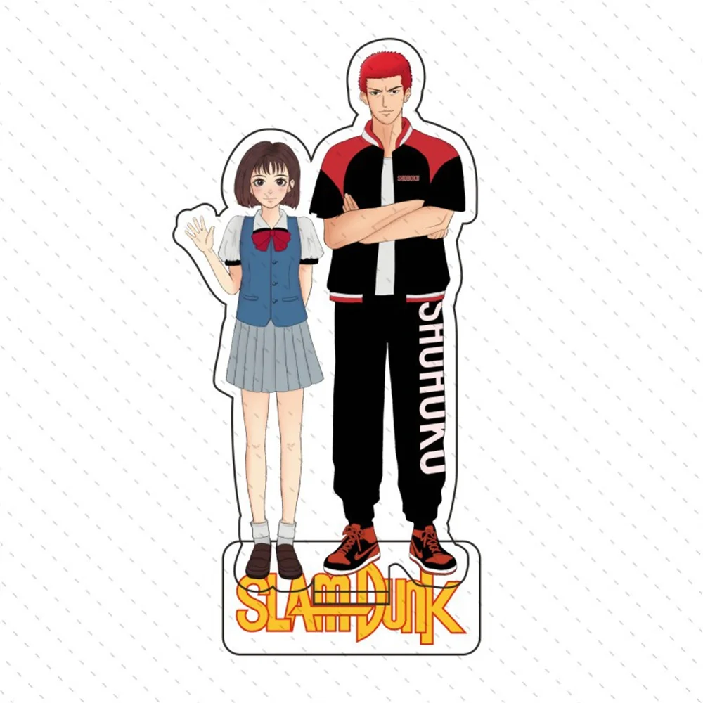 Trendy Anime Slam Dunk Sakuragi Hanamichi Rukawa Kaede Akagi Takenori acrylic stand figure model plate holder cake topper