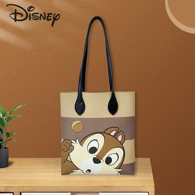 Disney Qiqi New Women's Shoulder Bag Fashion High Capacity Commuter Handbag Cartoon Leisure Multifunctional Shopping Bag