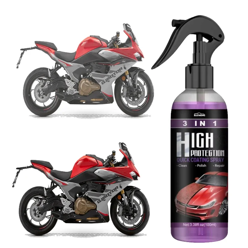 Motorcycle Nano Coating Agent Crystal Plating Liquid Car Paint Repair Polishing Hand Spray Water Wax Wash Maintenance amagi