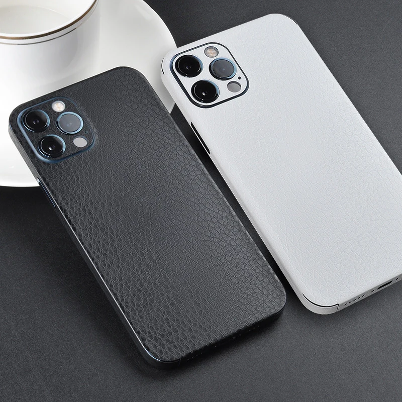 Upgrade Leather PVC Full Sticker for IPhone 15 Pro Max Pro Max 5 s Plus Protector Back Film