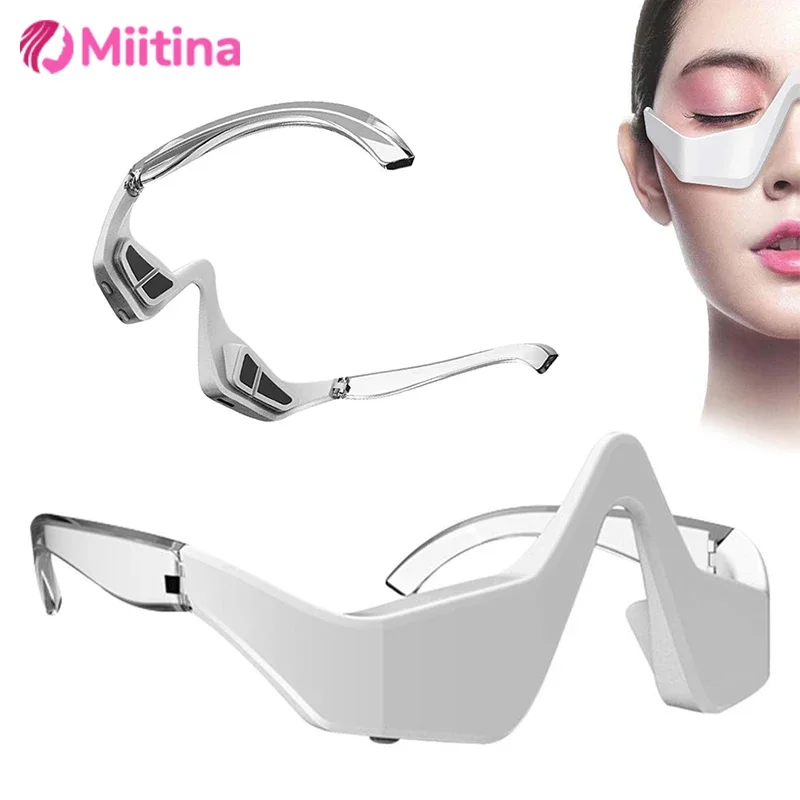 

EMS Red Light Therapy Anti-Aging 3D Eye Massager Eyes Fatigue Relaxation Relieve Dark Circles Hot Compress Eye Care Massage