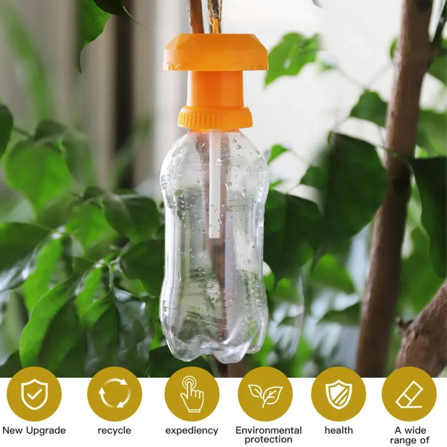 Yellow Trap Bottle  Strap and Cotton Swab Garden Farm Orchard Insect Trap