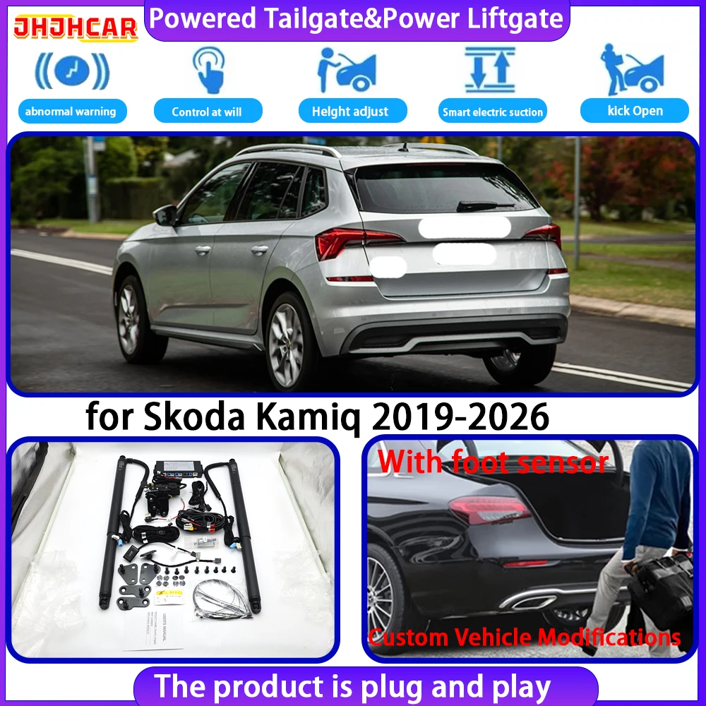 JHJHCAR for Skoda Kamiq 2019-2026 OEM Smart Automatic Electric Powered Tailgate Power Liftgate Tailgate System Power Back Door
