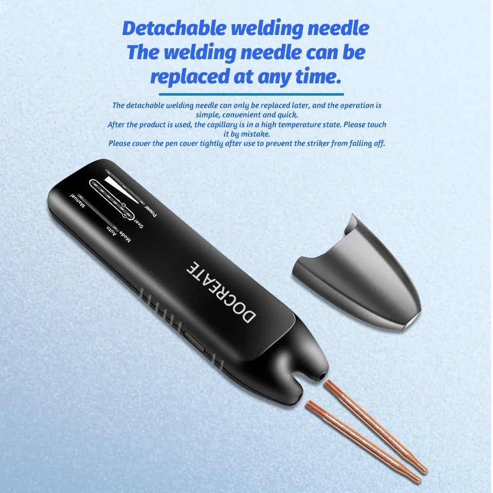 11 Gears Handheld Spot Welder Adjustable Automatic&Manual Modes Portable Mini Spot Welding Machine for 18650 Battery Welder