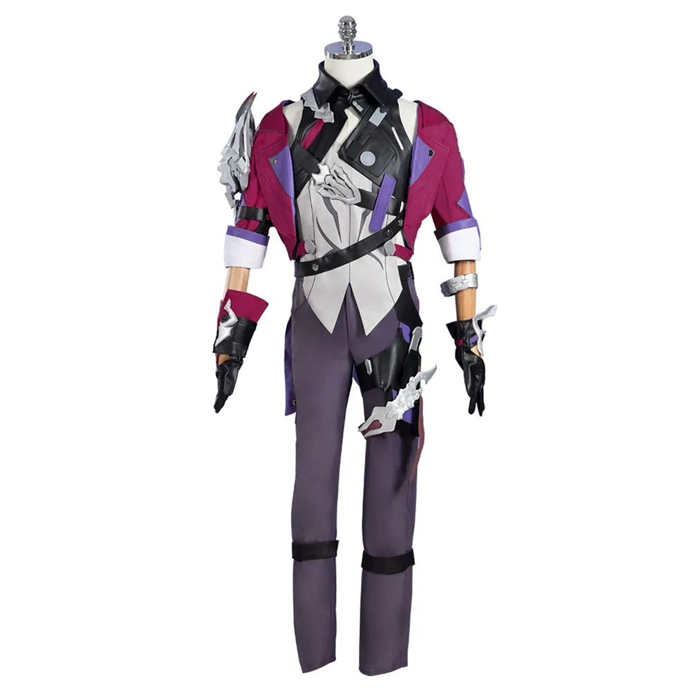 Game Honkai Star Rail Sampo Koski Cosplay Mannen Kostuum Mannelijke Jas Vest Broek Handschoenen Pruik Outfits Halloween Carnaval Feestpak