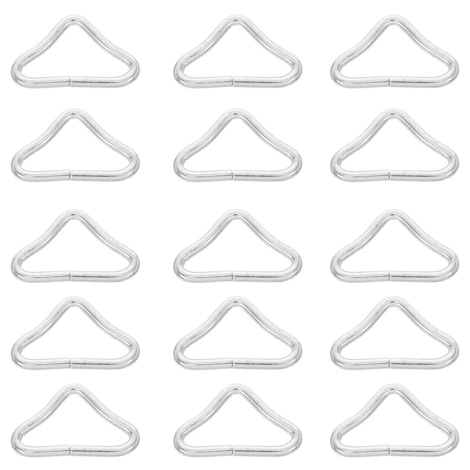 

60 Pcs Trampoline Parts Rectangle Jump Bed Accessories Child Ring Buckles Galvanized Steel V Shaped Rings Trampoline Tools