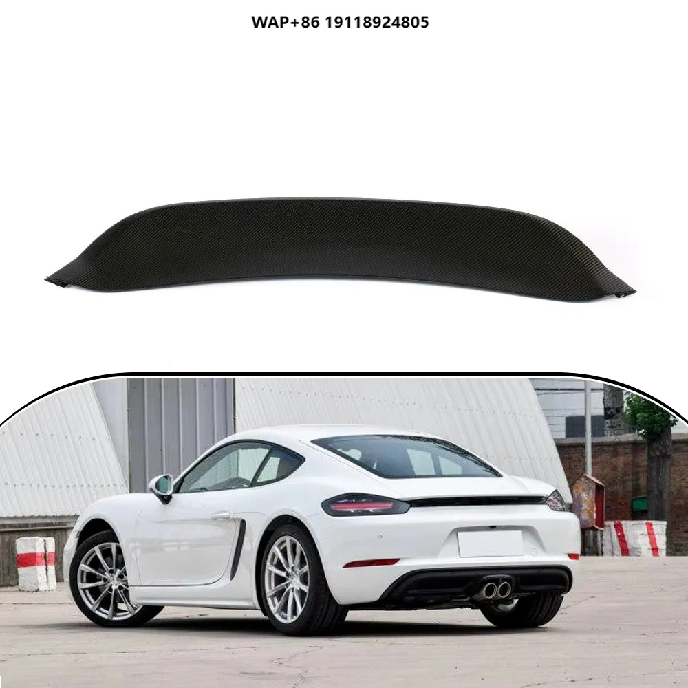 

Carbon Fiber Rear Ducktail Spoiler Wing for 718 Boxster 2 Door 2016 - 2019