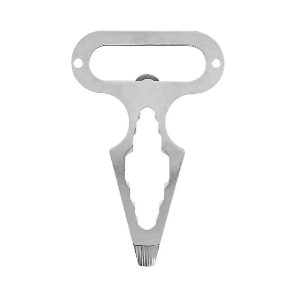 EDC Stainless Steel Practical Durable Self-Defense Spike - Portable Multi-Functional Tool with Wrench for Outdoor Camping Gear