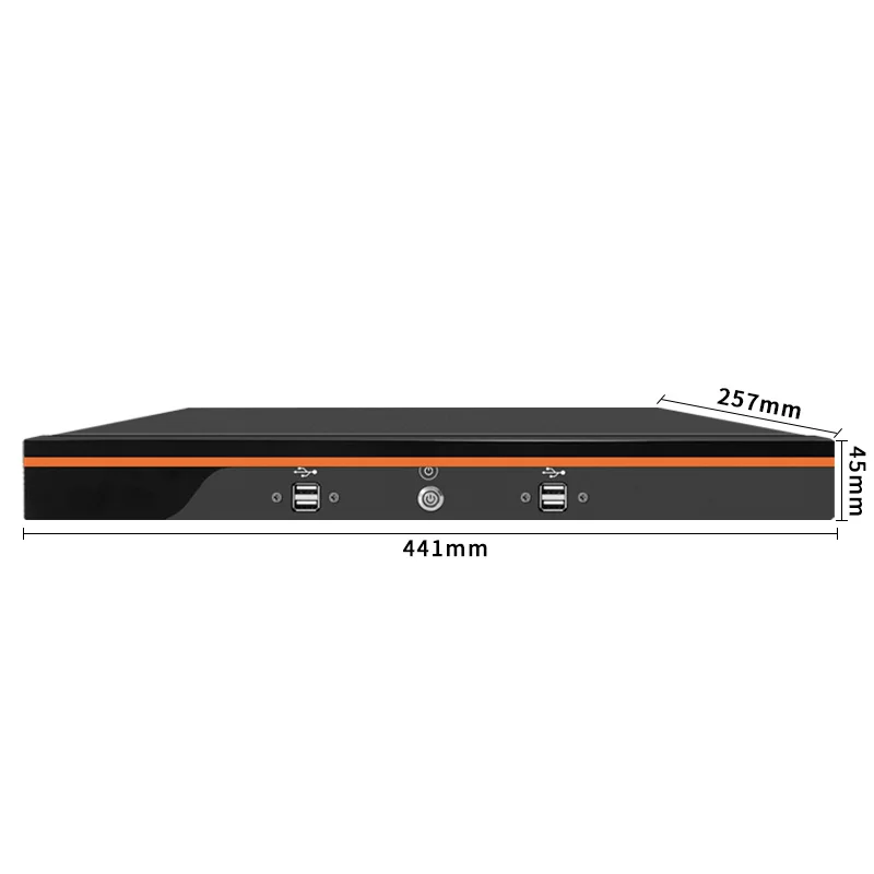 BKHD R9 C612 19 inch 1U Firewall Server LGA2011 ECC Geheugen Xeon E5-2650V4 E5-V3 V4 6*2.5G 6*USB RS232 Ondersteuning WIFI 4G VPN Linux