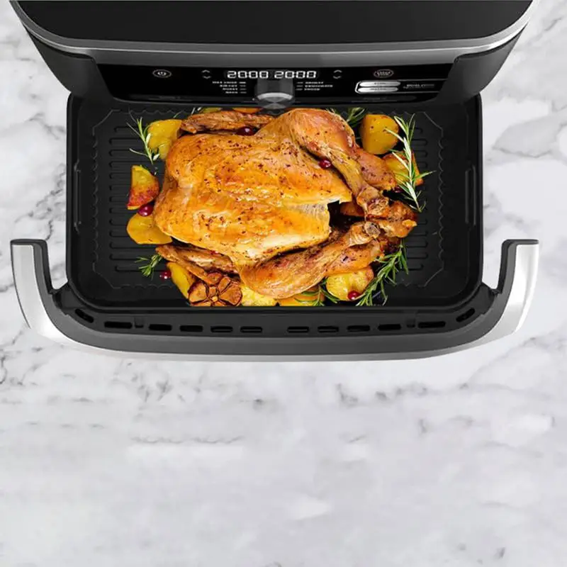 Air Fryer keranjang dapat digunakan kembali silikon Liner Pot dapat digunakan kembali Air Fryer Tray tepat cocok Air Fryer keranjang mudah membersihkan memanggang