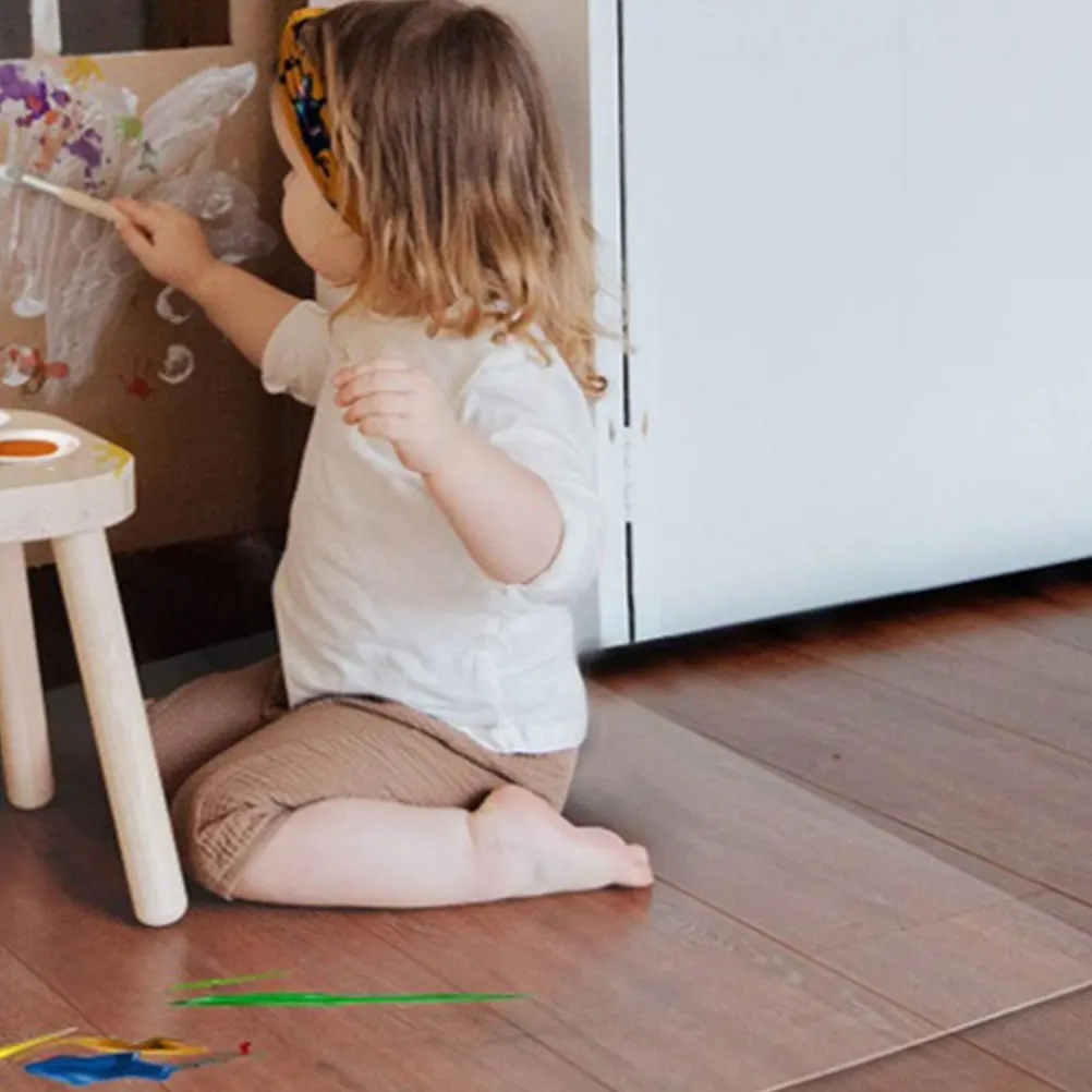 

Clear Chair For Hardwood Floor Non-Slip Pvc Floor Protector Under Office Chair Mat Wear-Resistant Transparent Mat For Sofa